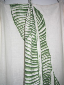 leaf drape pleat
